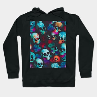 skulls and flowers Hoodie